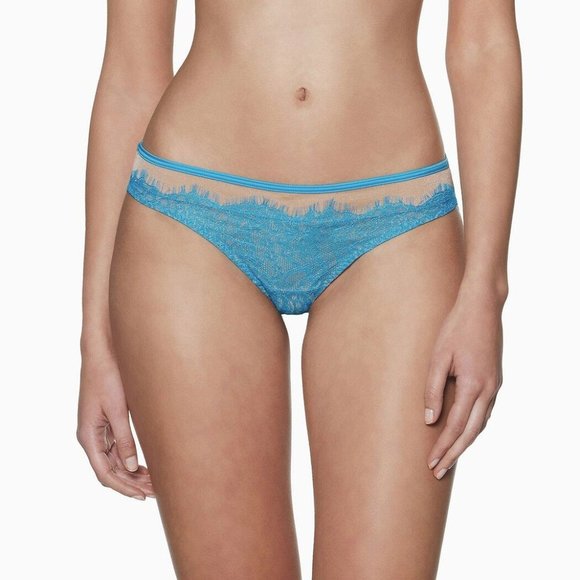 BLUSH LINGERIE Cheeky Heart's Desire CARIBBEAN BLUE Underwear 0232323 ( S ) - Picture 3 of 3